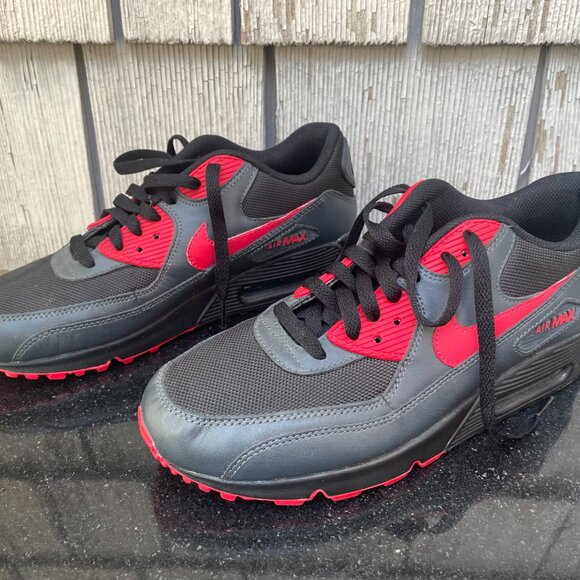 Nike Air Max 90 Womans Size 9 Anthracite Red 325213-020 - Picture 2 of 8